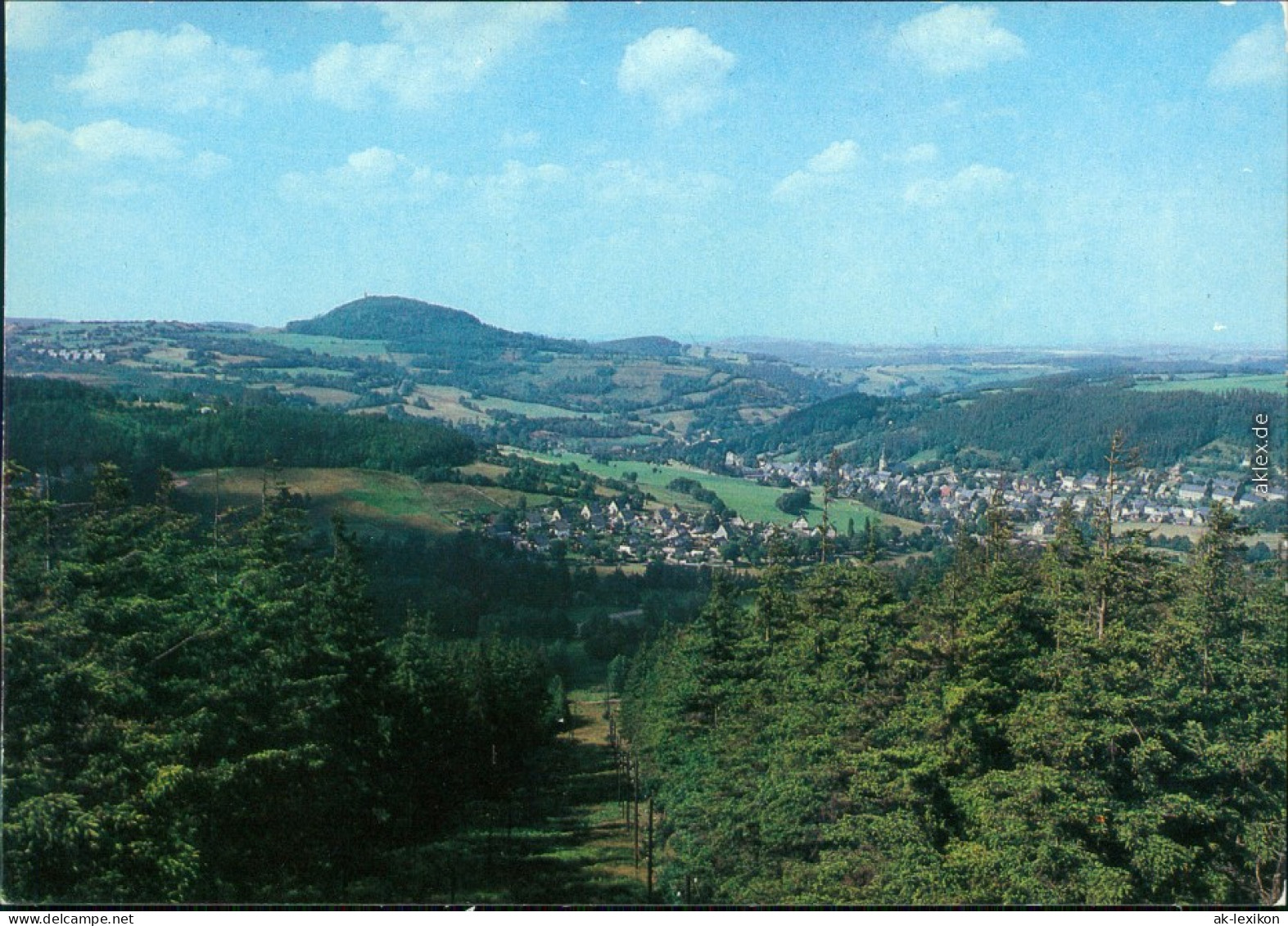 Geising Altenberg (Erzgebirge) Panorama-Ansicht Ansichtskarte Bild Heimat 1985 - Geising