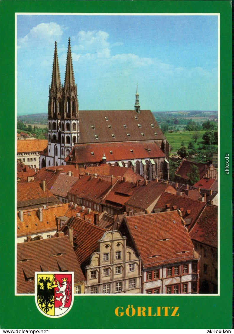 Görlitz Zgorzelec Blick über Die Stadt Und Der  Pfarrkirche St. Peter   1984 - Görlitz