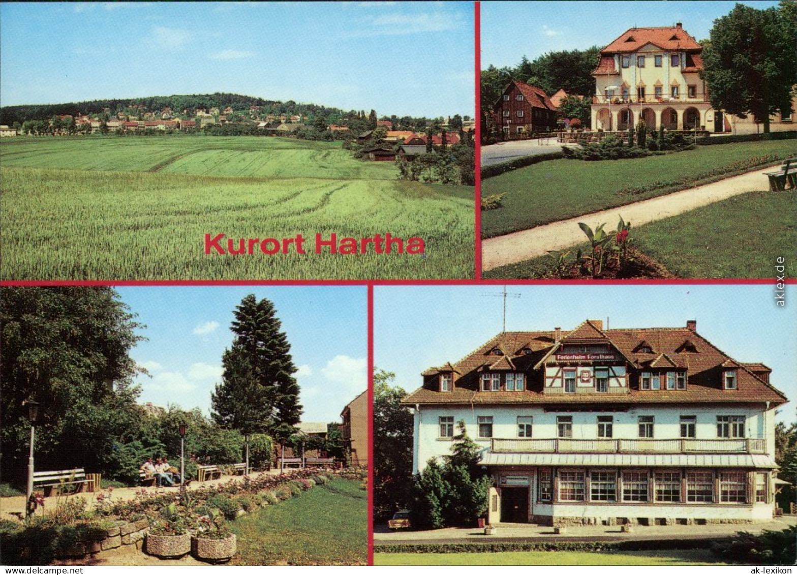 Hartha Tharandt   Magdeburg, Im Kurpark, FDGB-Erholungsheim "Forsthaus" 1990 - Tharandt