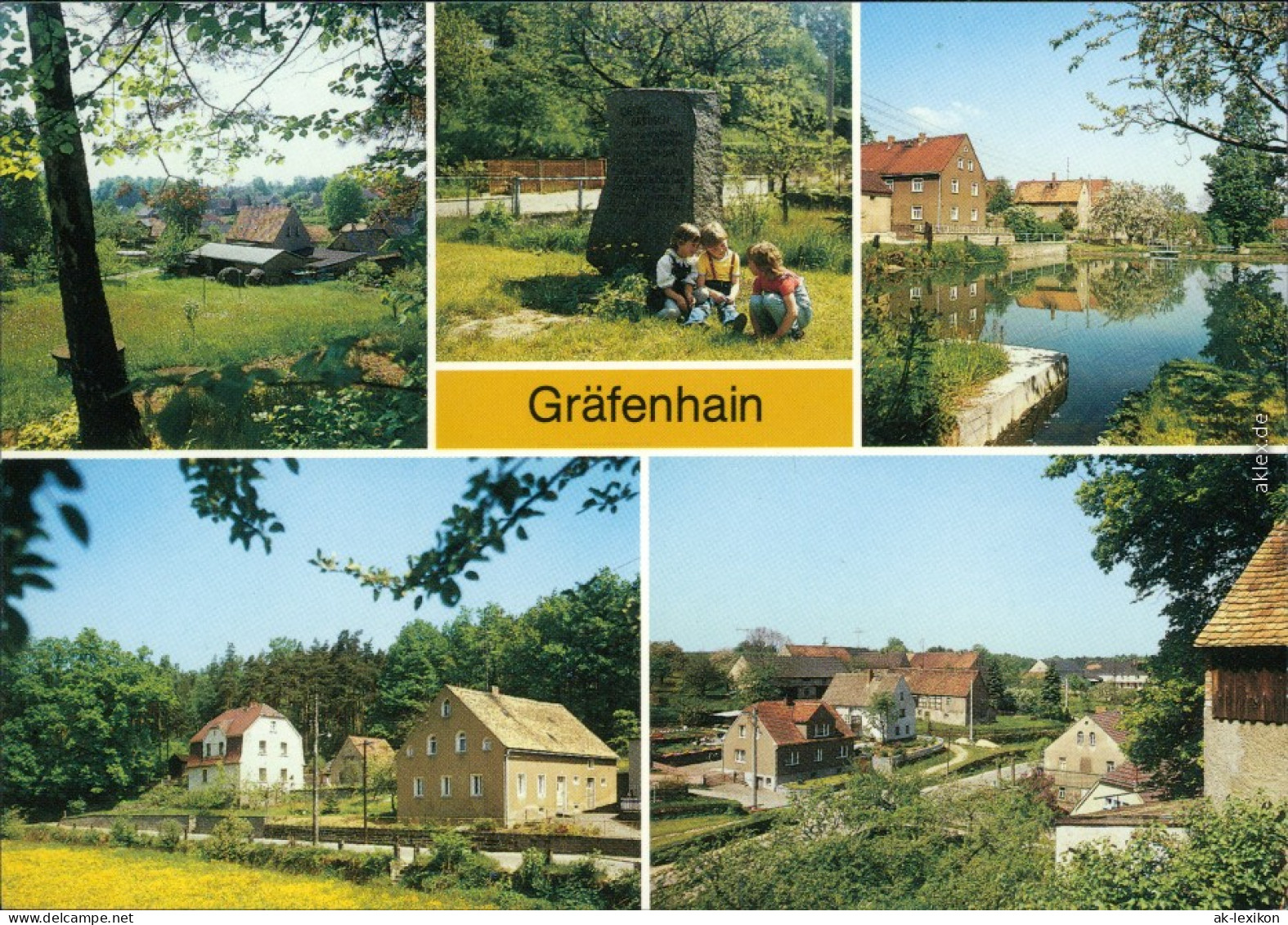 Gräfenhain Verschiedene Ansichten Aus Der Stadt Und Dem Umland 1988 - Other & Unclassified