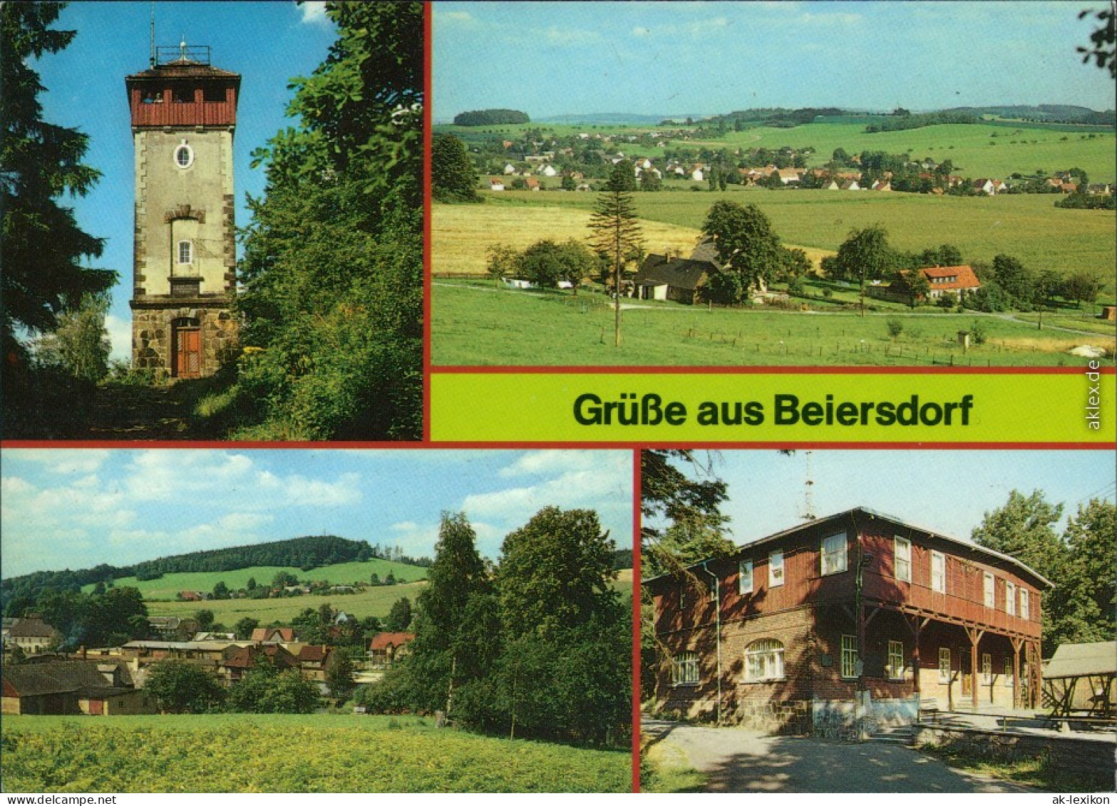 Beiersdorf Bieleboh  Blick Zum Bieleboh, Berggaststätte Auf Dem Bieleboh 1987 - Autres & Non Classés