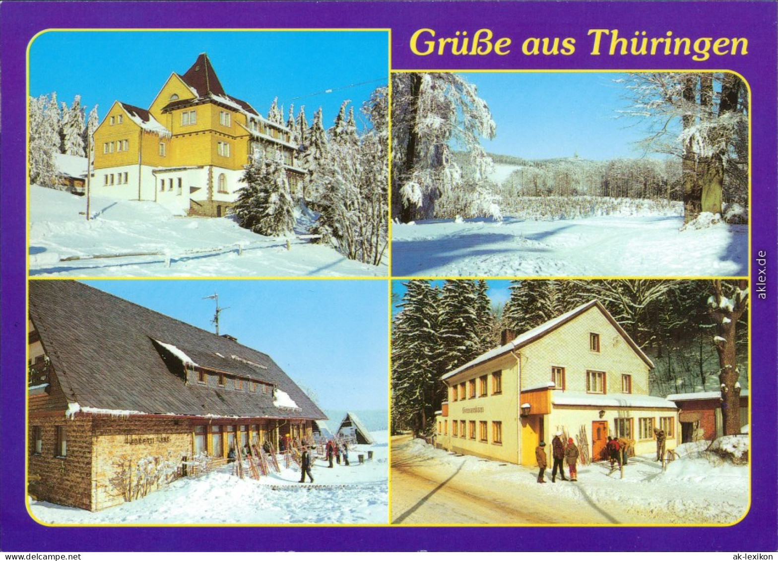 Friedrichroda Spießberghaus, Inselsberg, Heuberghaus, Chauseehaus  Winter 1987 - Autres & Non Classés