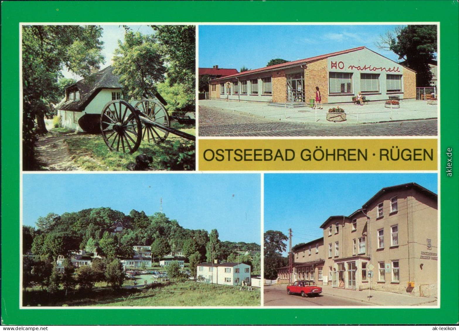 Göhren (Rügen) Mönchguter Heimatmuseum, HO-Kaufhalle "rationell",  1986 - Goehren