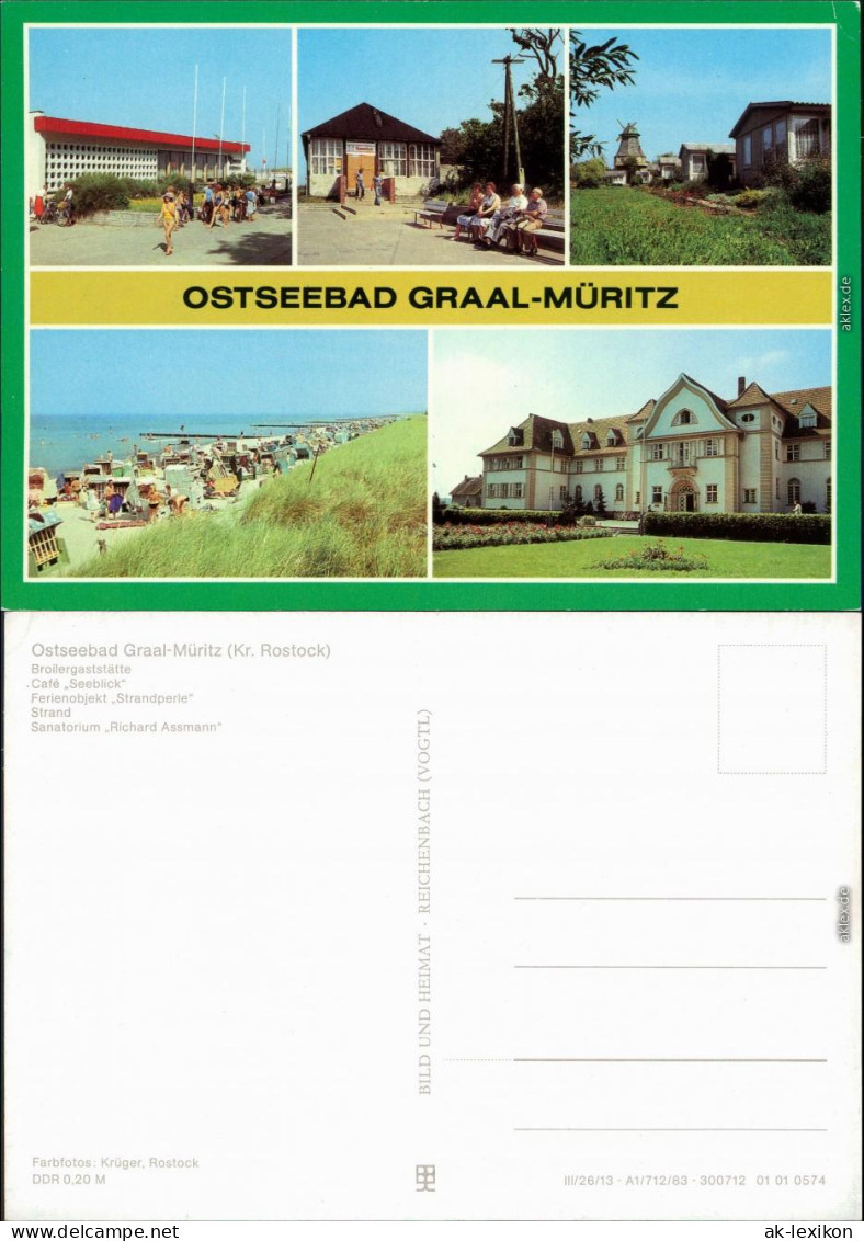 Graal-Müritz Broilergaststätte Café "Seeblick", Ferienobjekt Strandperle,  1983 - Graal-Müritz