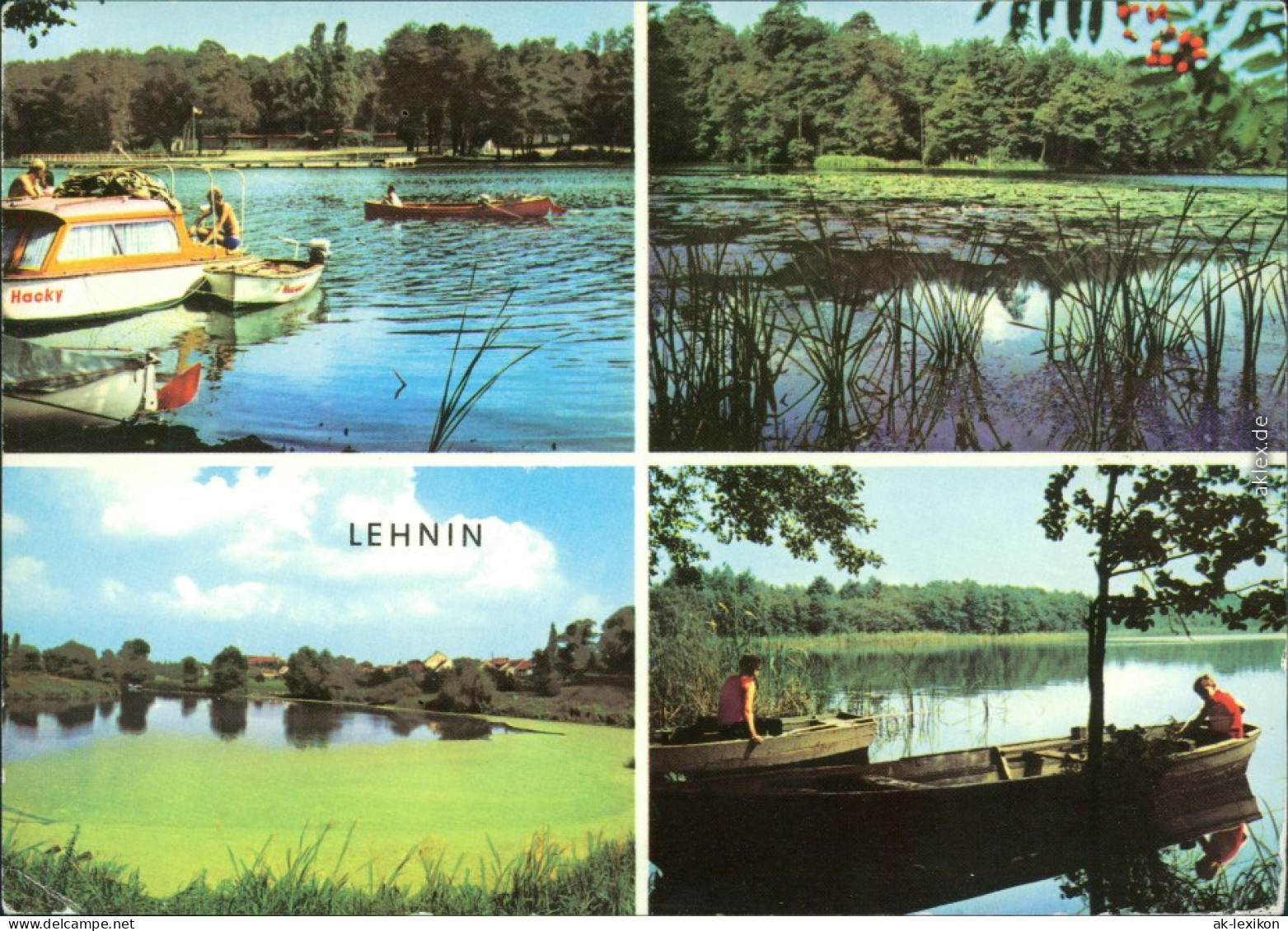 Lehnin Kloster Lehnin Verschiedene Ansichten Vom See Mit Booten 1979 - Lehnin