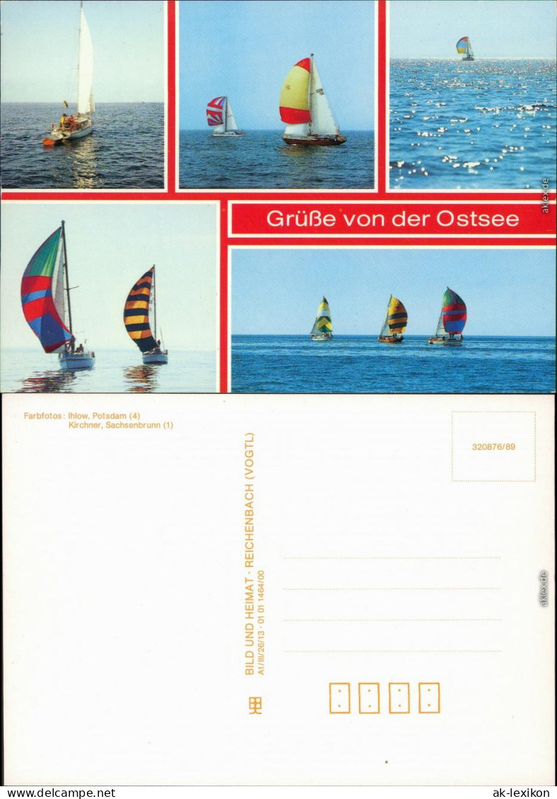 Allgemein Mecklenburg Vorpommern Verschiedene Ansichten Von Segelbooten 1989 - Autres & Non Classés