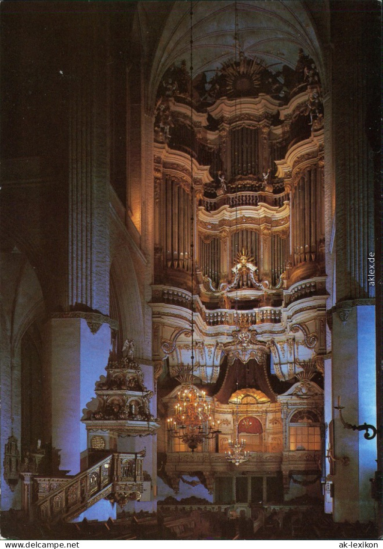 Rostock Marienkirche: Orgel Ansichtskarte 1987 - Rostock