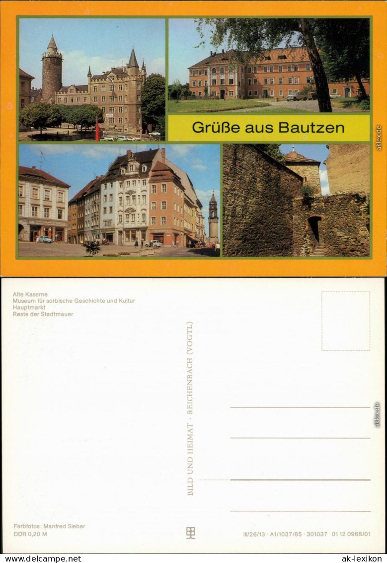 Bautzen Budyšin Alte Kaserne, Museum Für Sorbische Geschichte  Hauptmarkt  1985 - Bautzen