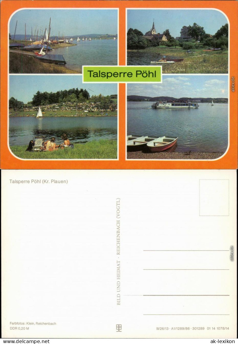Pöhl Talsperre Ansichtskarte Xx
 1986 - Pöhl
