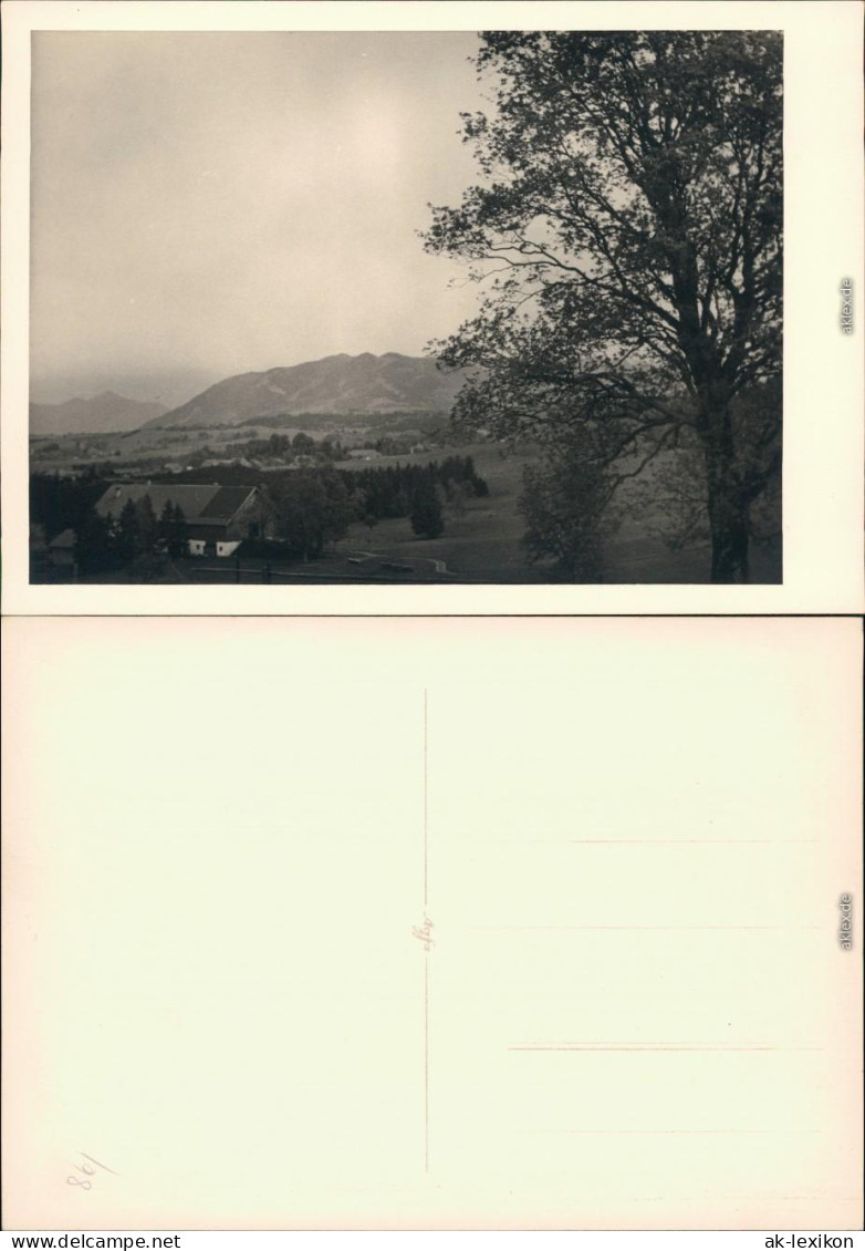 Trauchgau Halblech Panorama über Die Stadt  Land 1954 Privatfoto - Other & Unclassified