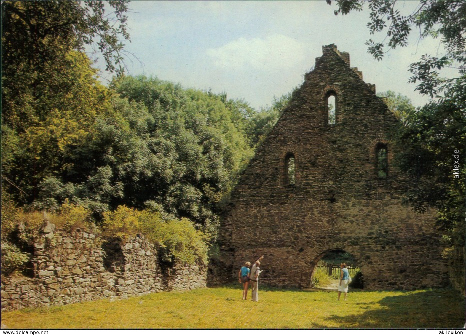 Nossen Klosterruine Altzella Ansichtskarte Bild Heimat Reichenbach 1985 - Nossen