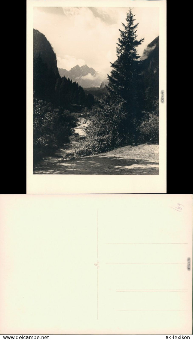 Ramsau (Wimbachtal) Wimbachklamm 1954 Privatfoto Nr3 - Autres & Non Classés