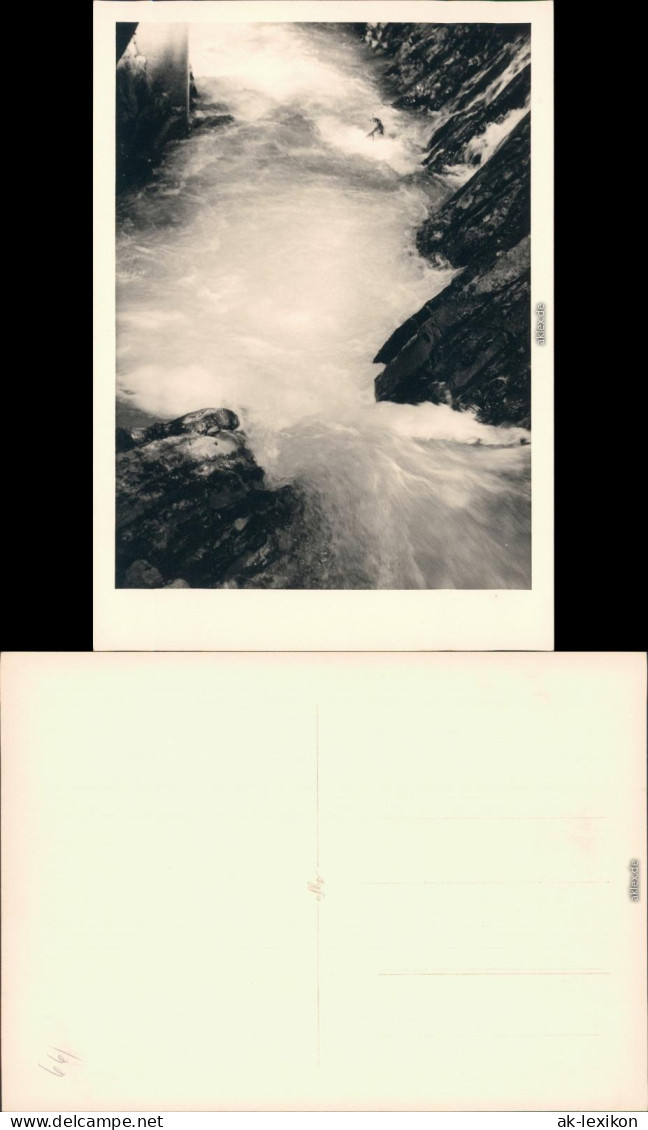 Ramsau (Wimbachtal) Wimbachklamm 1954 Privatfoto Nr 5 - Other & Unclassified