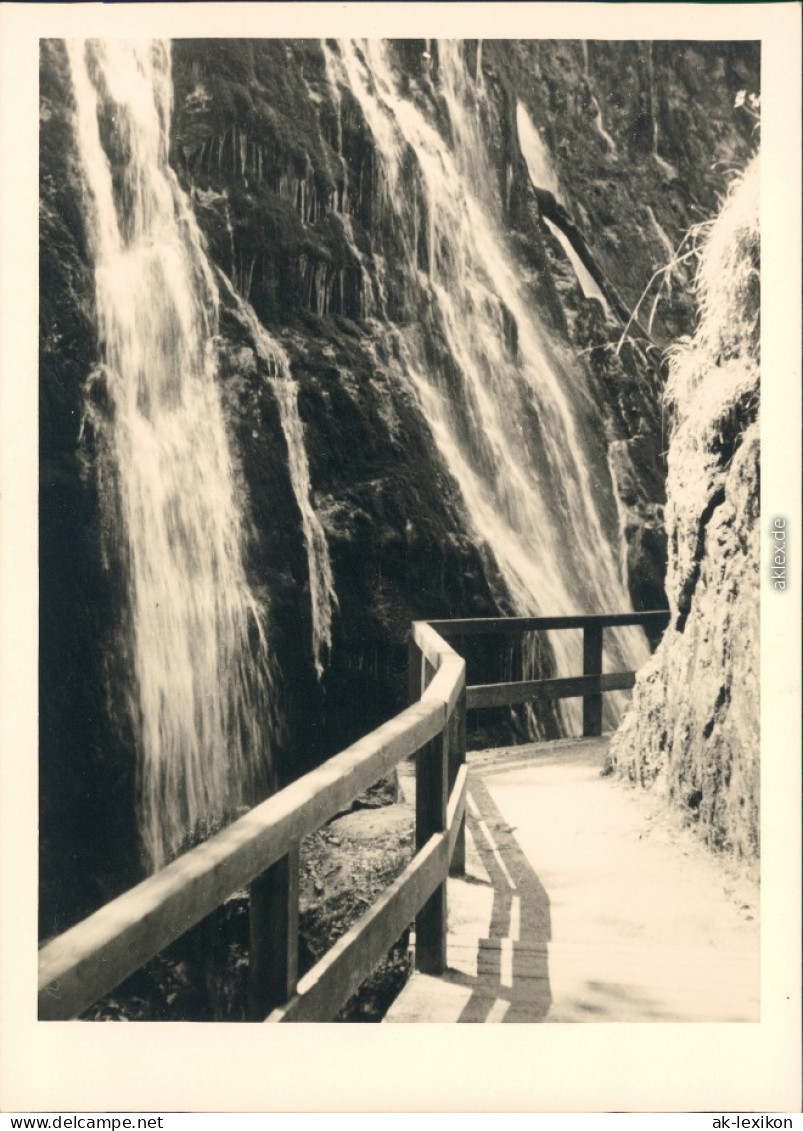 Ramsau (Wimbachtal) Wimbachklamm Wasserfall Geländer 1954 Privatfoto - Autres & Non Classés