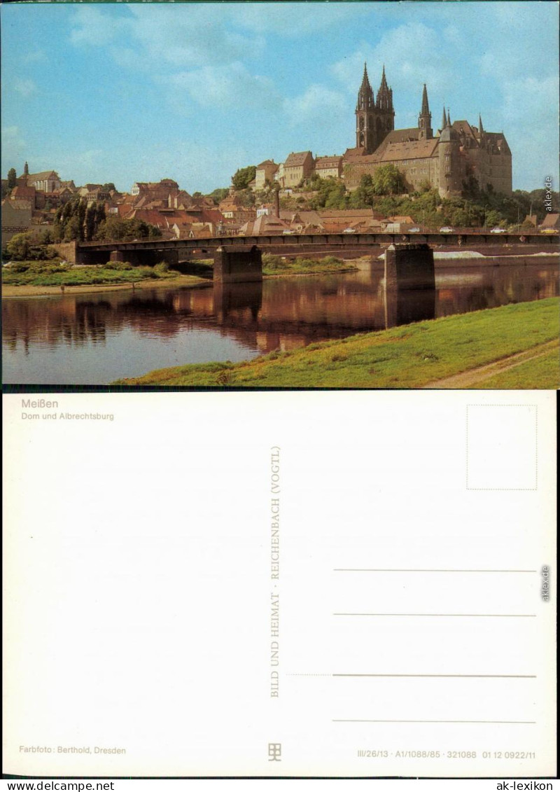 Meißen Dom Und Schloss Albrechtsburg Ansichtskarte 1985 - Meissen