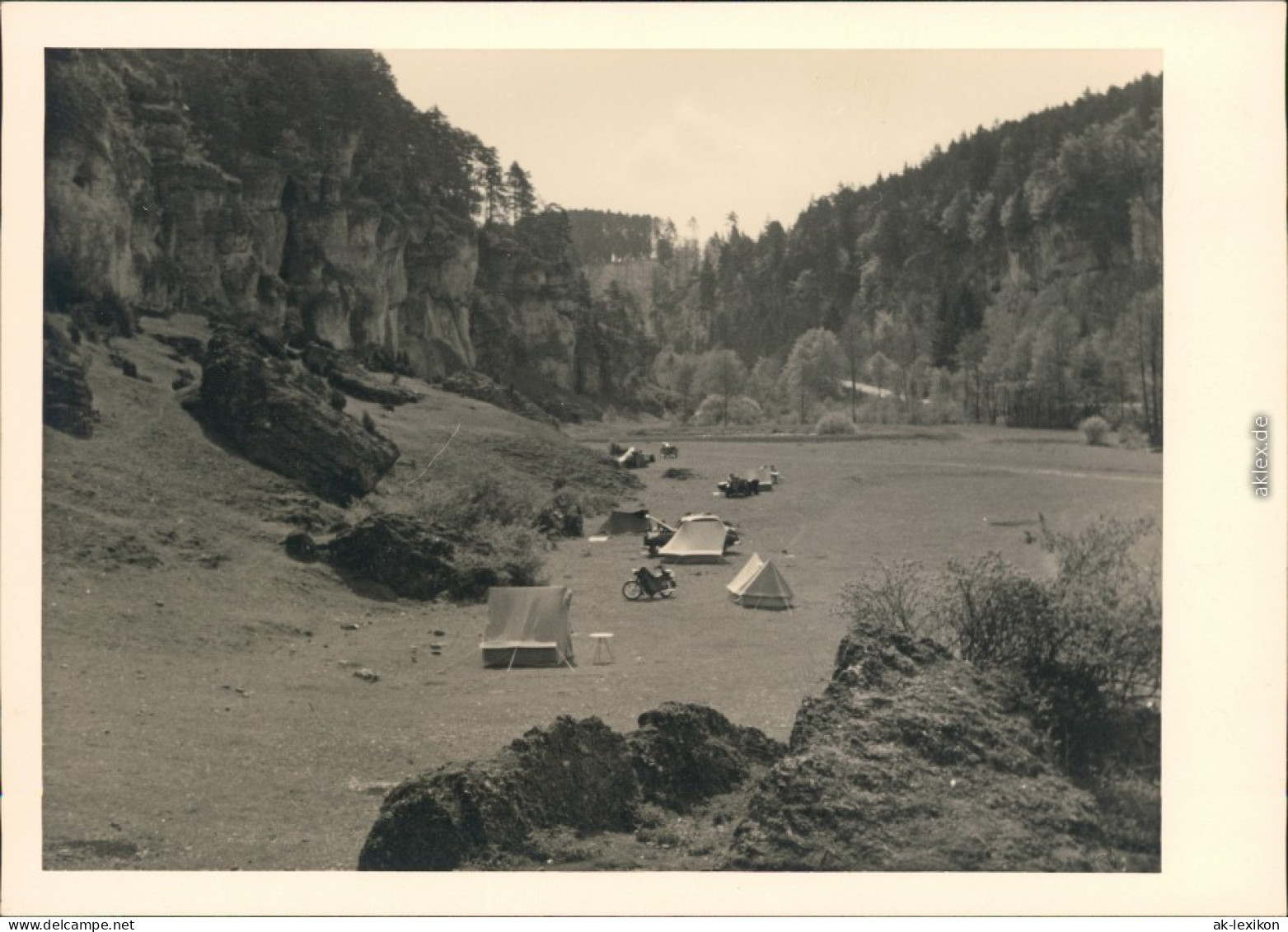 Ansichtskarte  Campingplatz An Der Püttlach 1954 Privatfoto - Zonder Classificatie