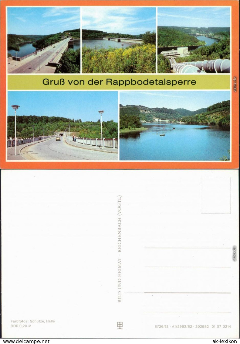 Oberharz Am Brocken Rappbodetalsperre - Damm- Und Stauseeansichten 1982 - Other & Unclassified