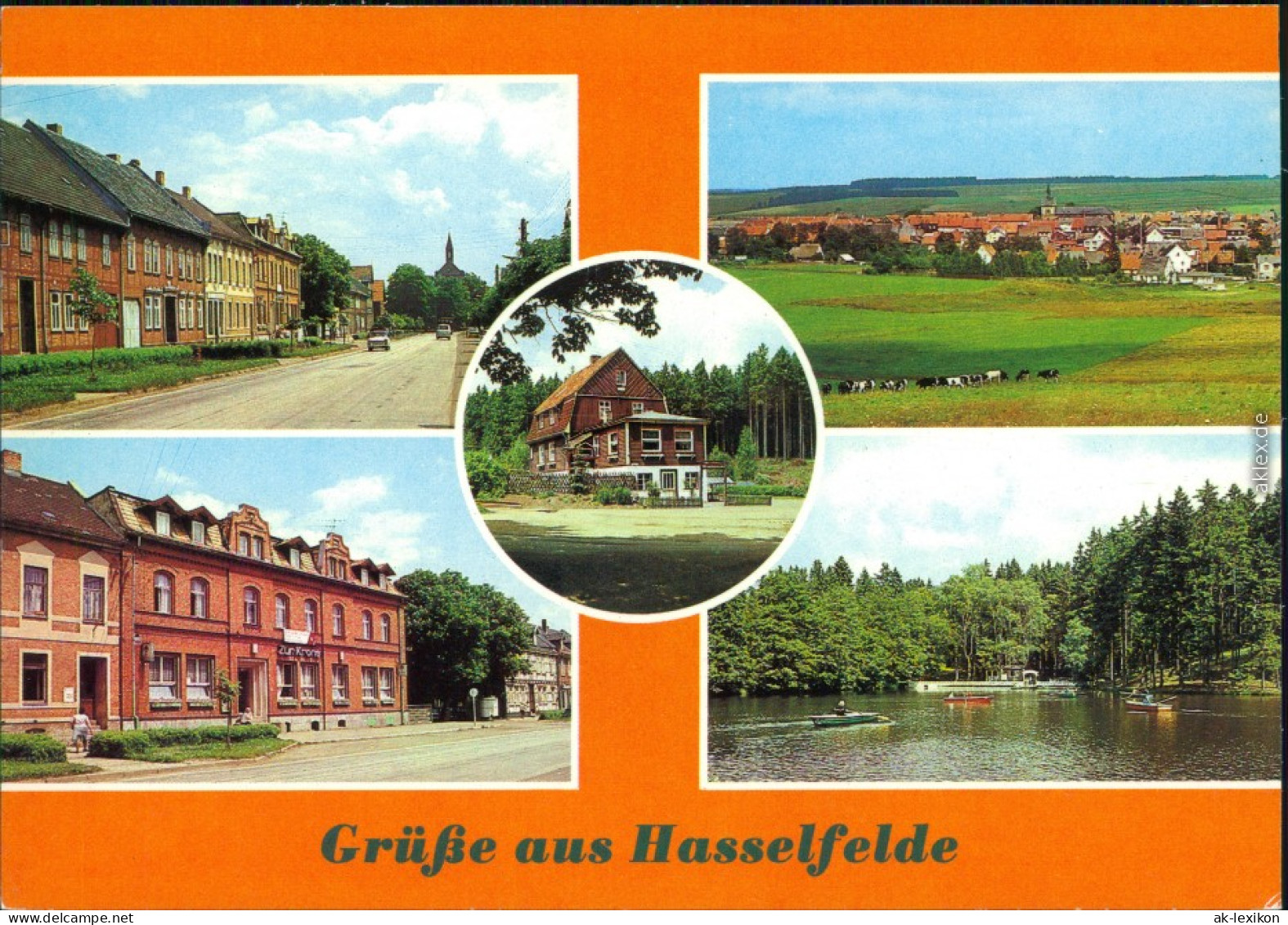 Hasselfelde Breite Straße,  FDGB-Erholungsheim "Tannenwald", "Zur Krone" 1983 - Autres & Non Classés