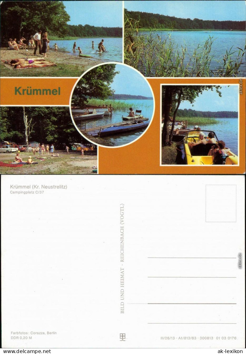 Krümmel Campingplatz C/37 - Uferansichten Mit Blick Auf Den See Und Booten 1983 - Other & Unclassified