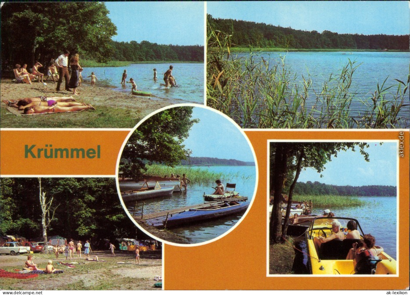 Krümmel Campingplatz C/37 - Uferansichten Mit Blick Auf Den See Und Booten 1983 - Other & Unclassified