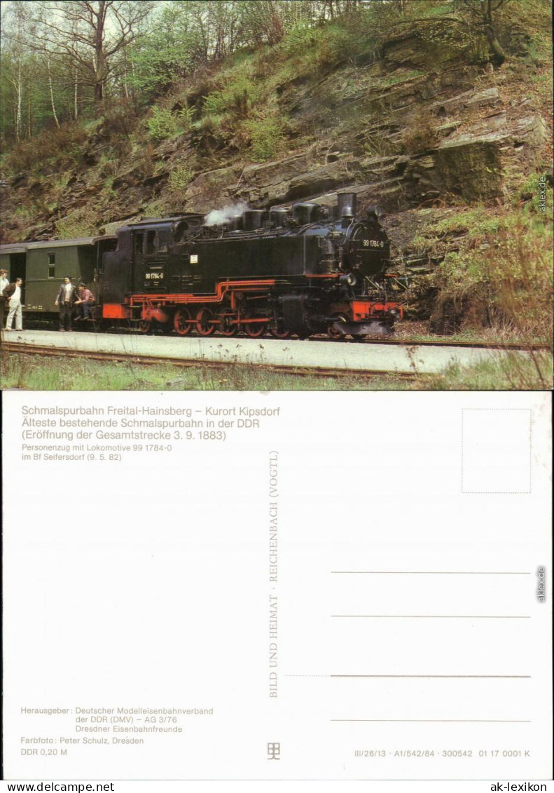 Seifersdorf Dippoldiswalde Personenzug Mit Lokomotive 99 1784-0, Bahnhof   1984 - Dippoldiswalde