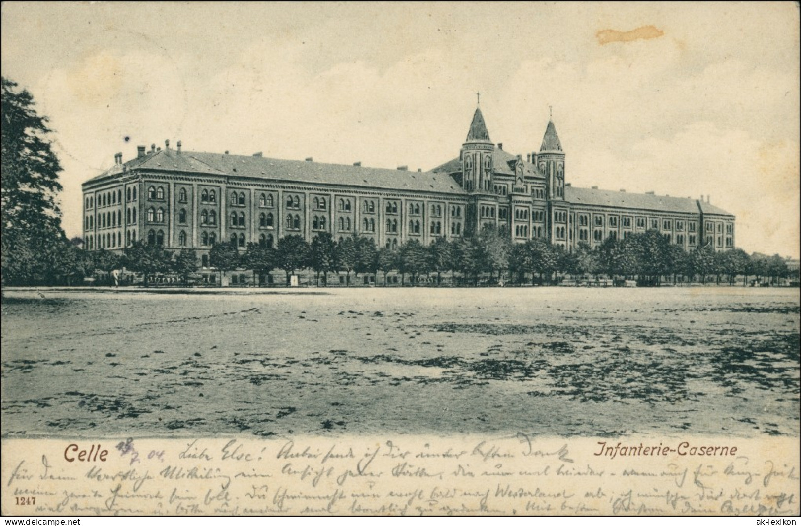 Ansichtskarte Celle Infanterie Kaserne 1904 - Celle