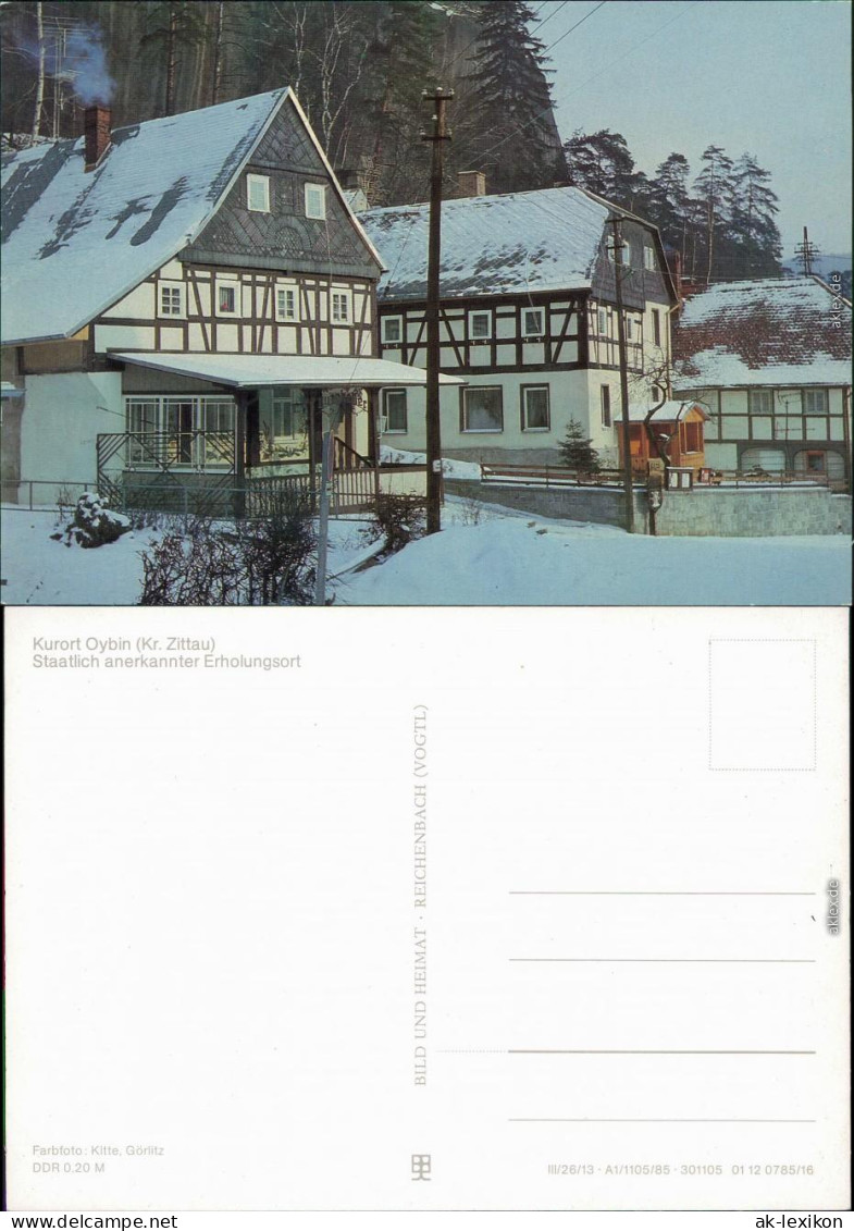 Oybin Im Winter Ansichtskarte Bild Heimat 1985 - Oybin