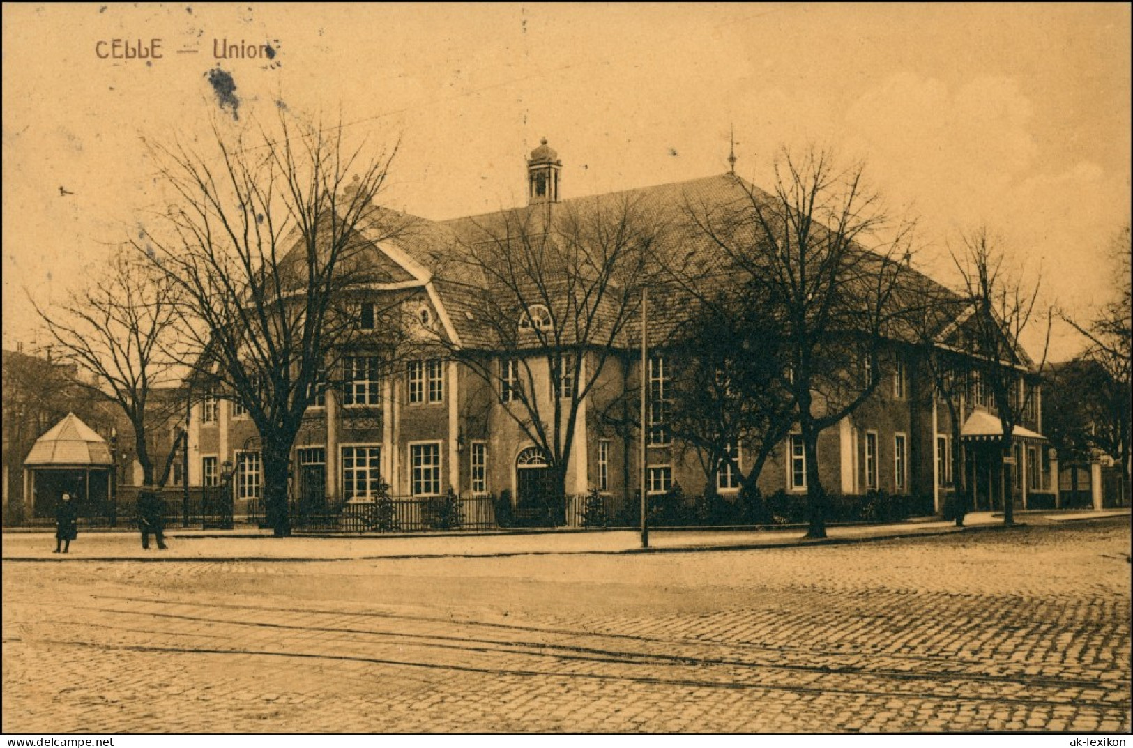 Ansichtskarte Celle Straßenpartie, Pavillon, Union 1912 - Celle