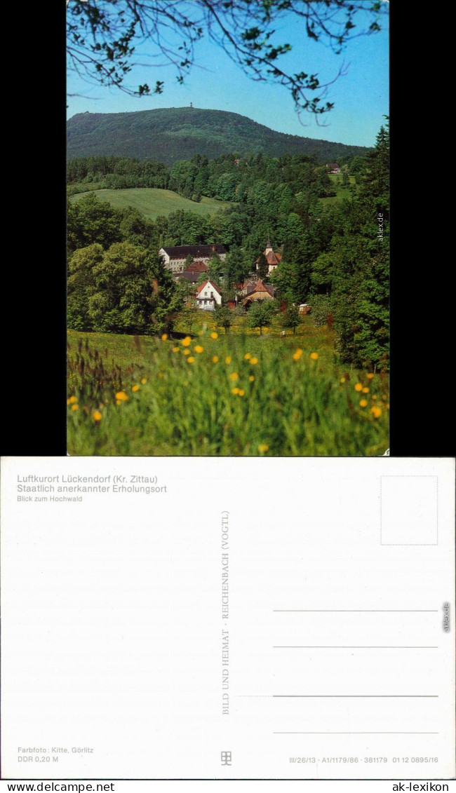 Lückendorf Oybin Panorama-Ansicht, Blick Zum Hochwald 1986 - Oybin