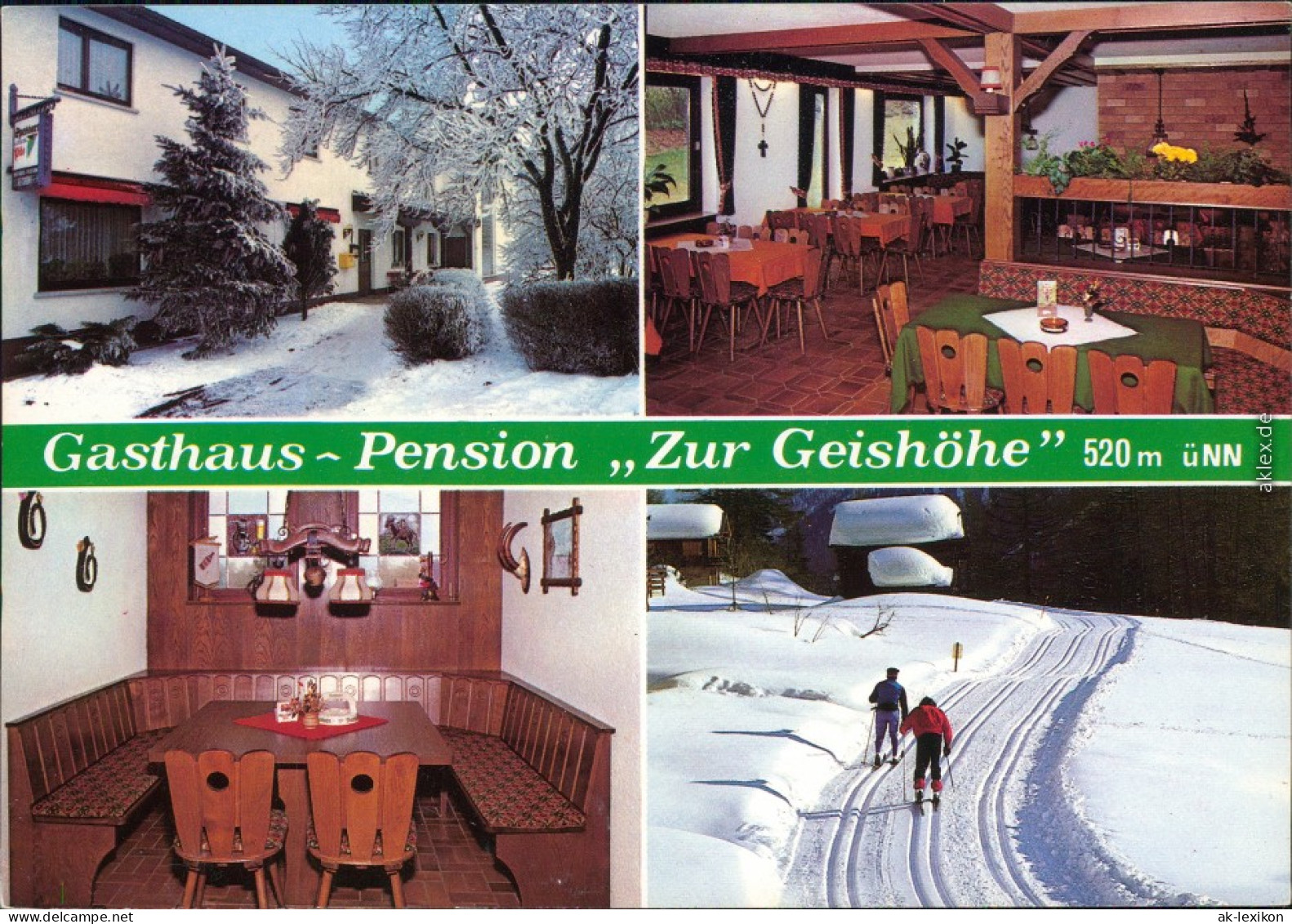 Oberwintersbach-Dammbach Gasthof-Pension "Zur Geishöhe" Skifahrer 1988 - Autres & Non Classés