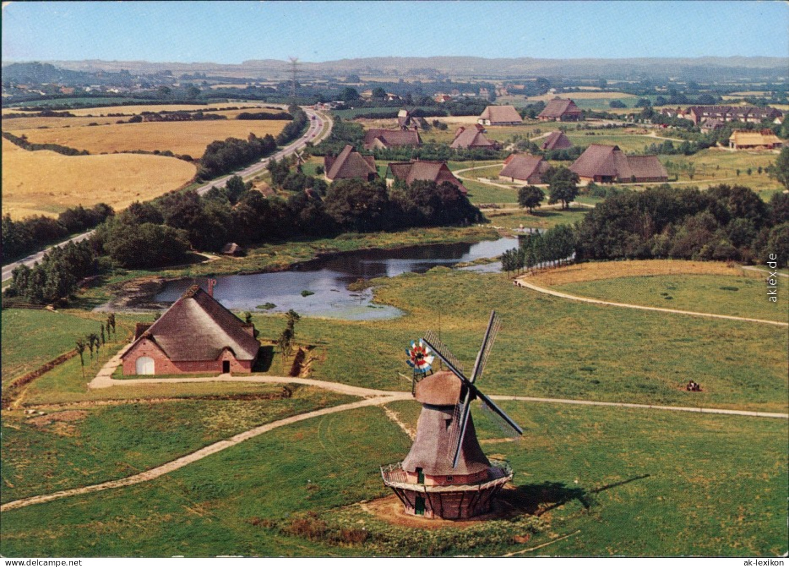 Rammsee Schleswig-Holsteinisches Freilichtmuseum: Holländermühle, Haubarg 1976 - Other & Unclassified