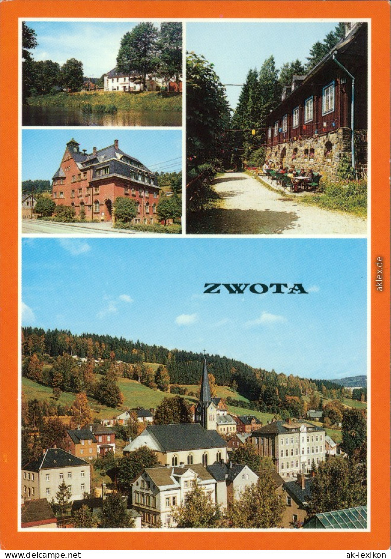 Zwota Klubhaus Der Jugend, Rathaus, Jugendherberge, Teilansicht 1989 - Other & Unclassified