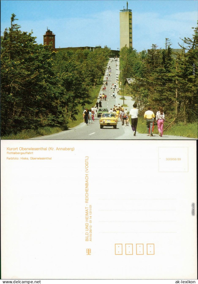 Oberwiesenthal Fichtelbergauffahrt - Fichtelberghaus Und Wetterwarte 1989 - Oberwiesenthal