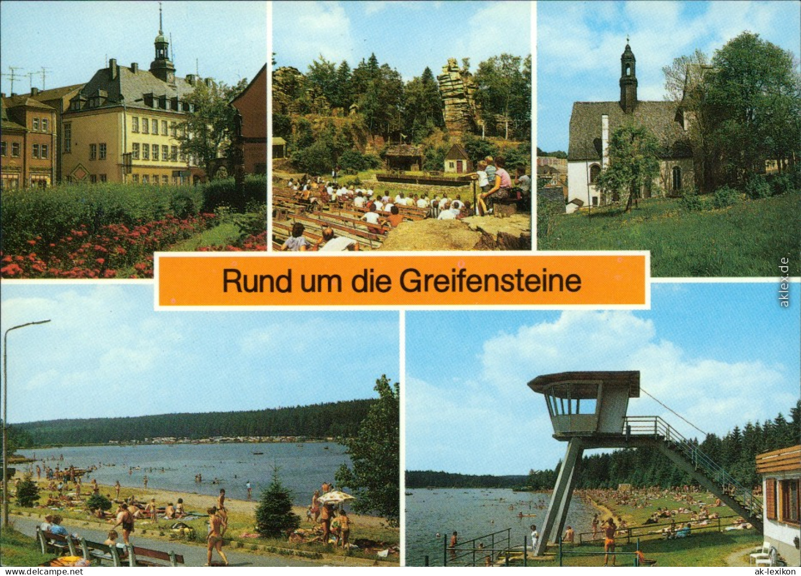 Ehrenfriedersdorf   Greifensteine  Alte Wehrkirche Greifenbachstauweiher  1989 - Ehrenfriedersdorf