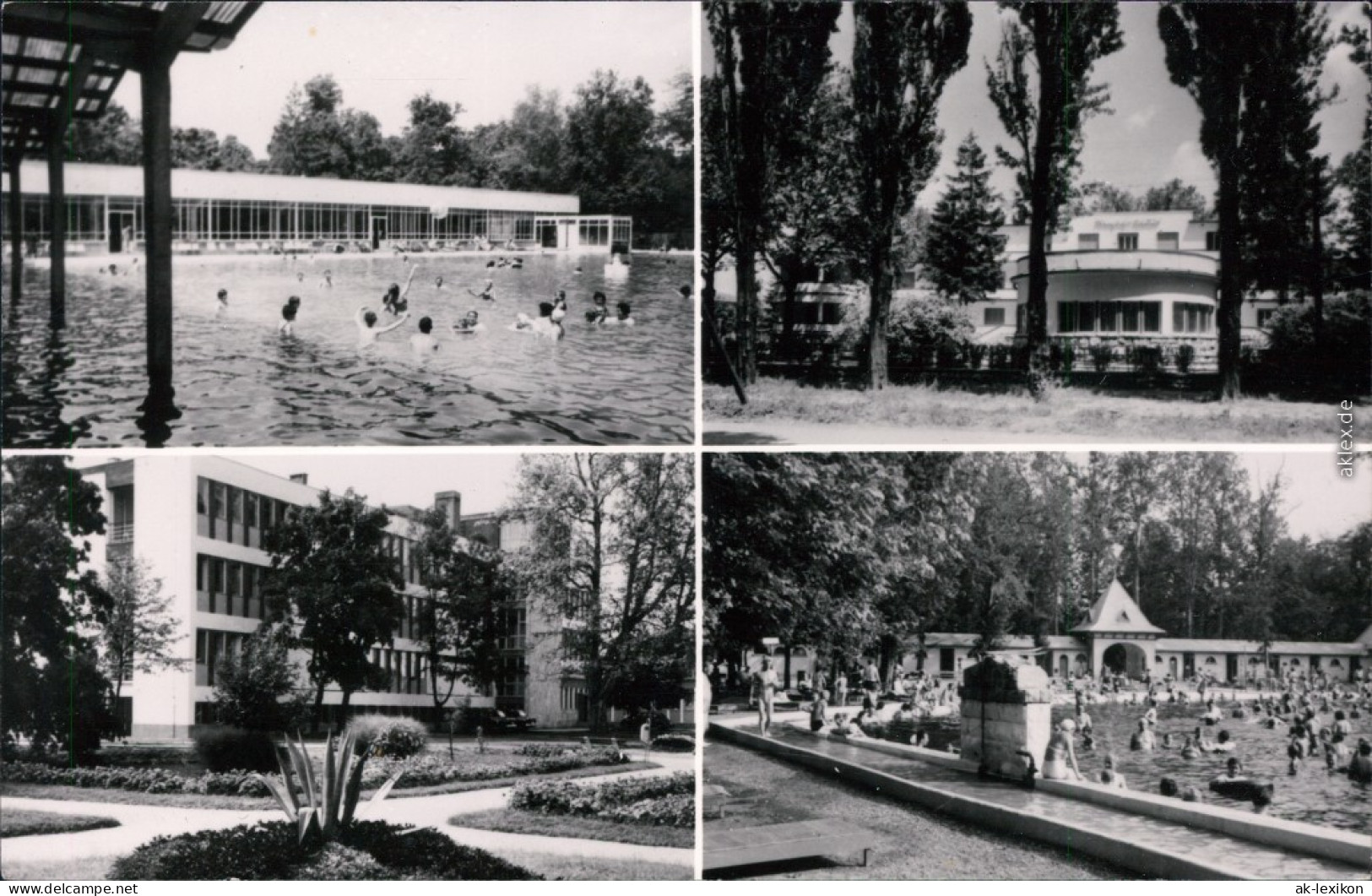 Harkány Schwimmbad, Hotel  - 4 Bild Magyar Köztársaság  1965 - Hungary