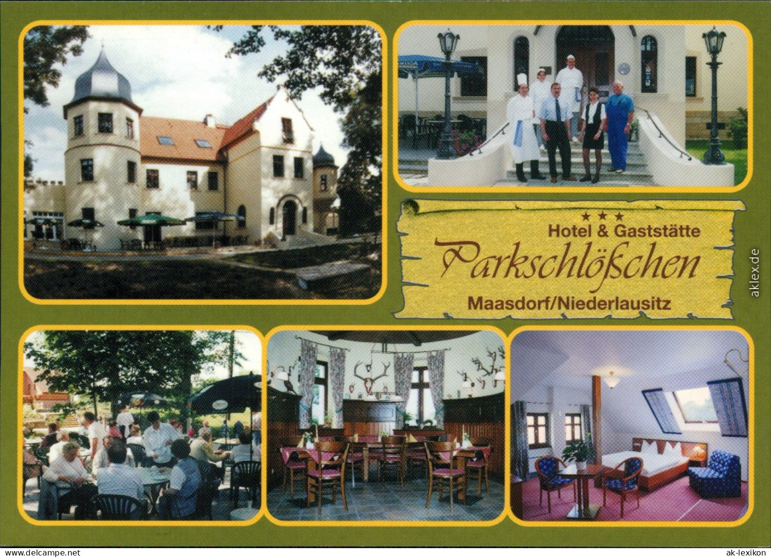 Maasdorf-Bad Liebenwerda Hotel Gaststätte Parkschlösschen Ansichtskarte  1999 - Bad Liebenwerda