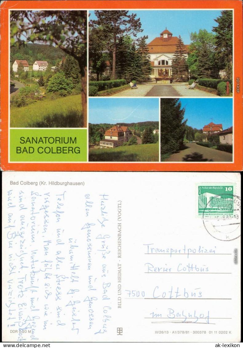 Bad Colberg Heldburg Sanatorium Mehrbild Ansichtskarte 1981 - Autres & Non Classés