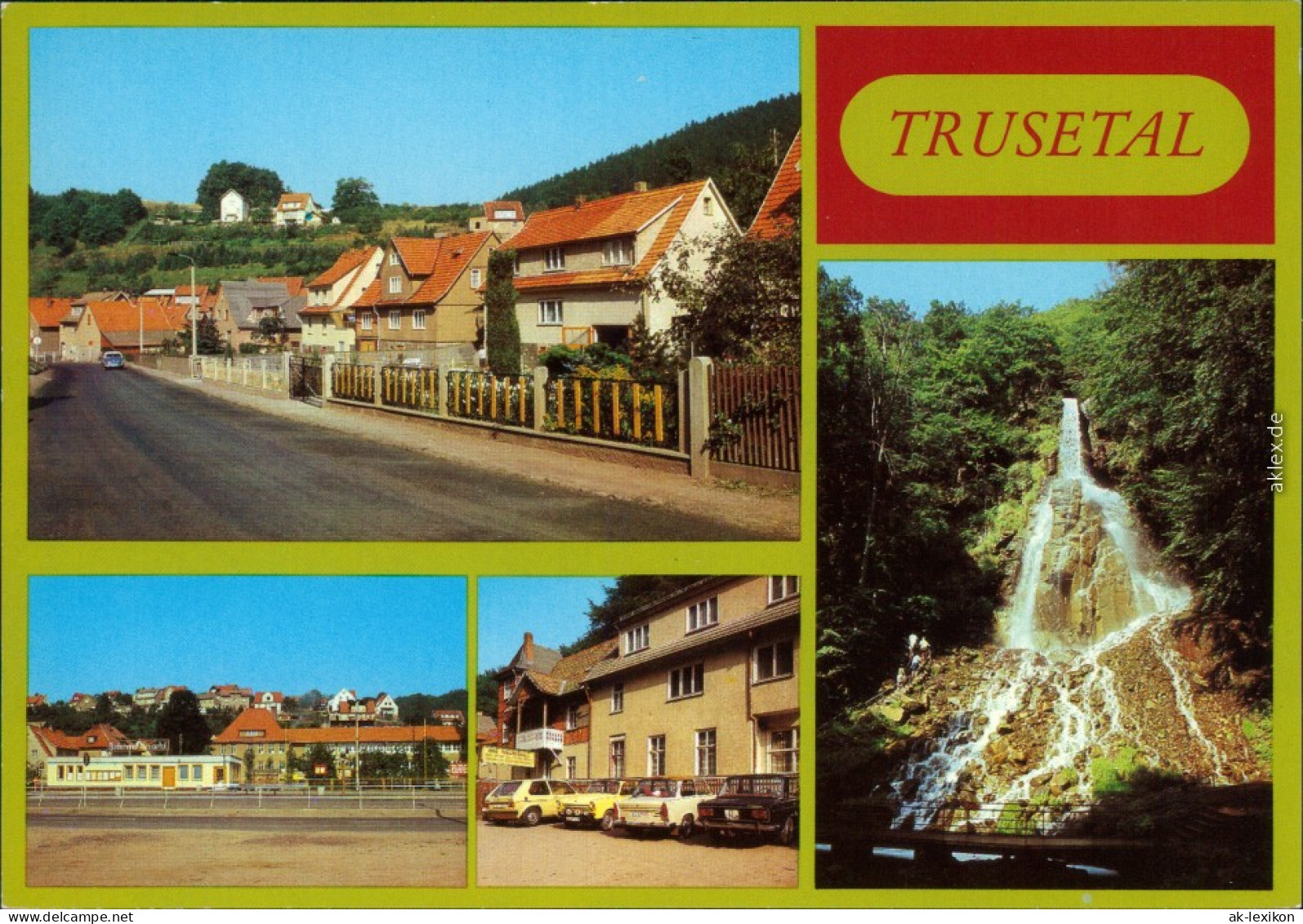 Trusetal Eisensteinstraße, Teilansicht, HO-Gaststätte "Wasserfall",  1982 - Andere & Zonder Classificatie