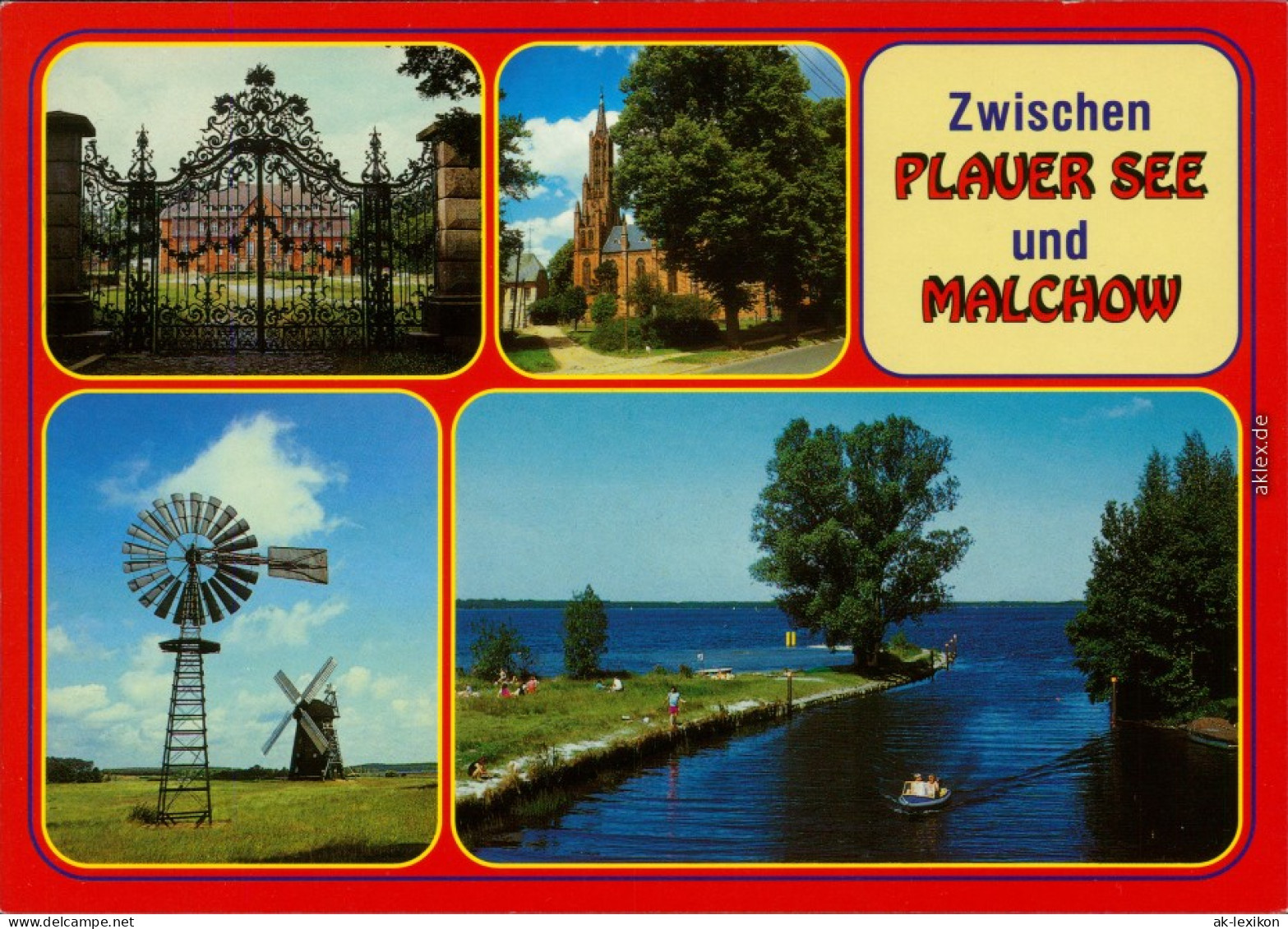 Alt Schwerin Alt Schwerin - Seniorienheim, MAlchow - Kloster,   Windmühle  1995 - Plau