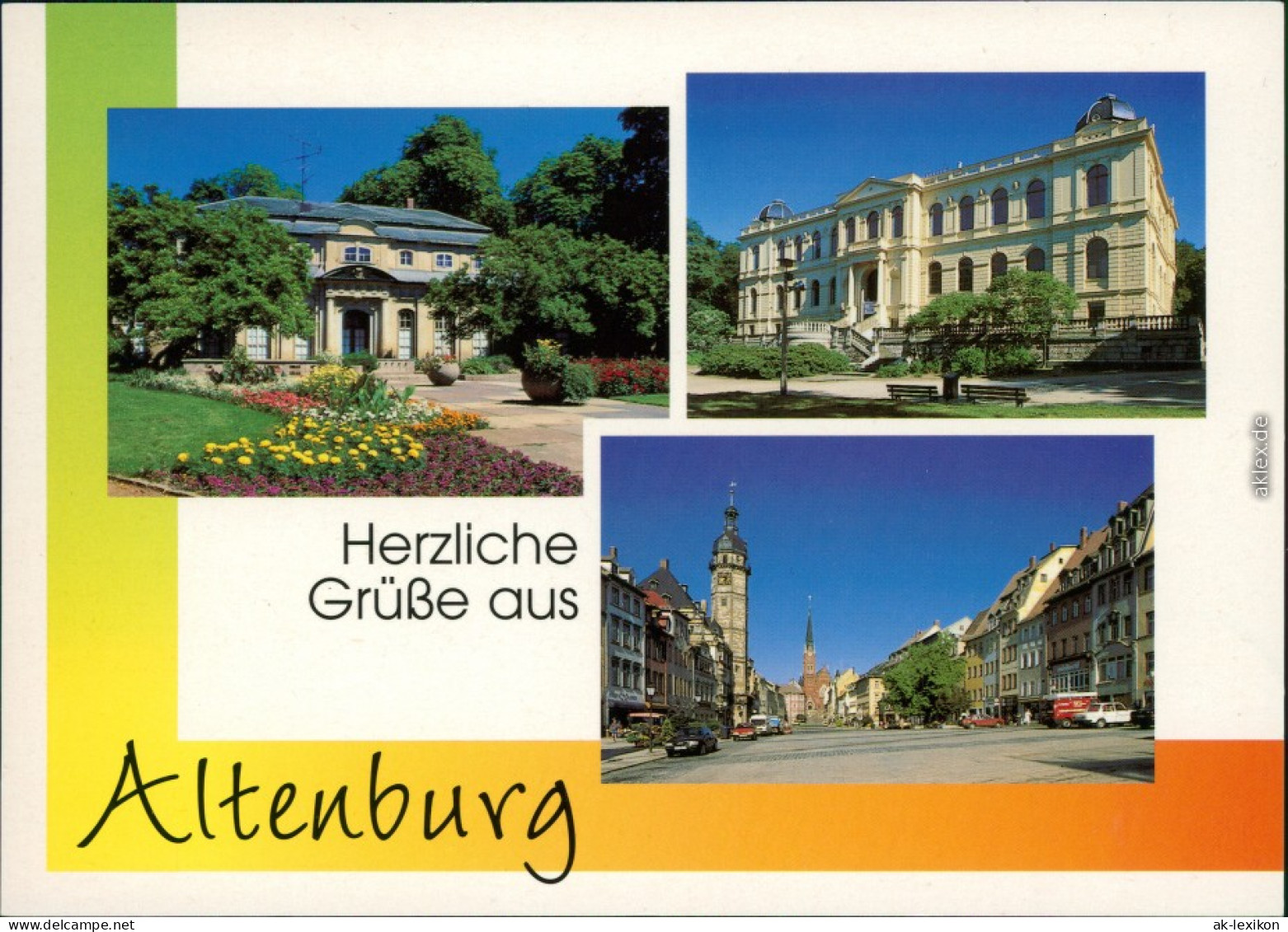 Altenburg Teehaus Im Schloßpark, Lindeau-Museum, Markt    Brüderkirche 1995 - Autres & Non Classés