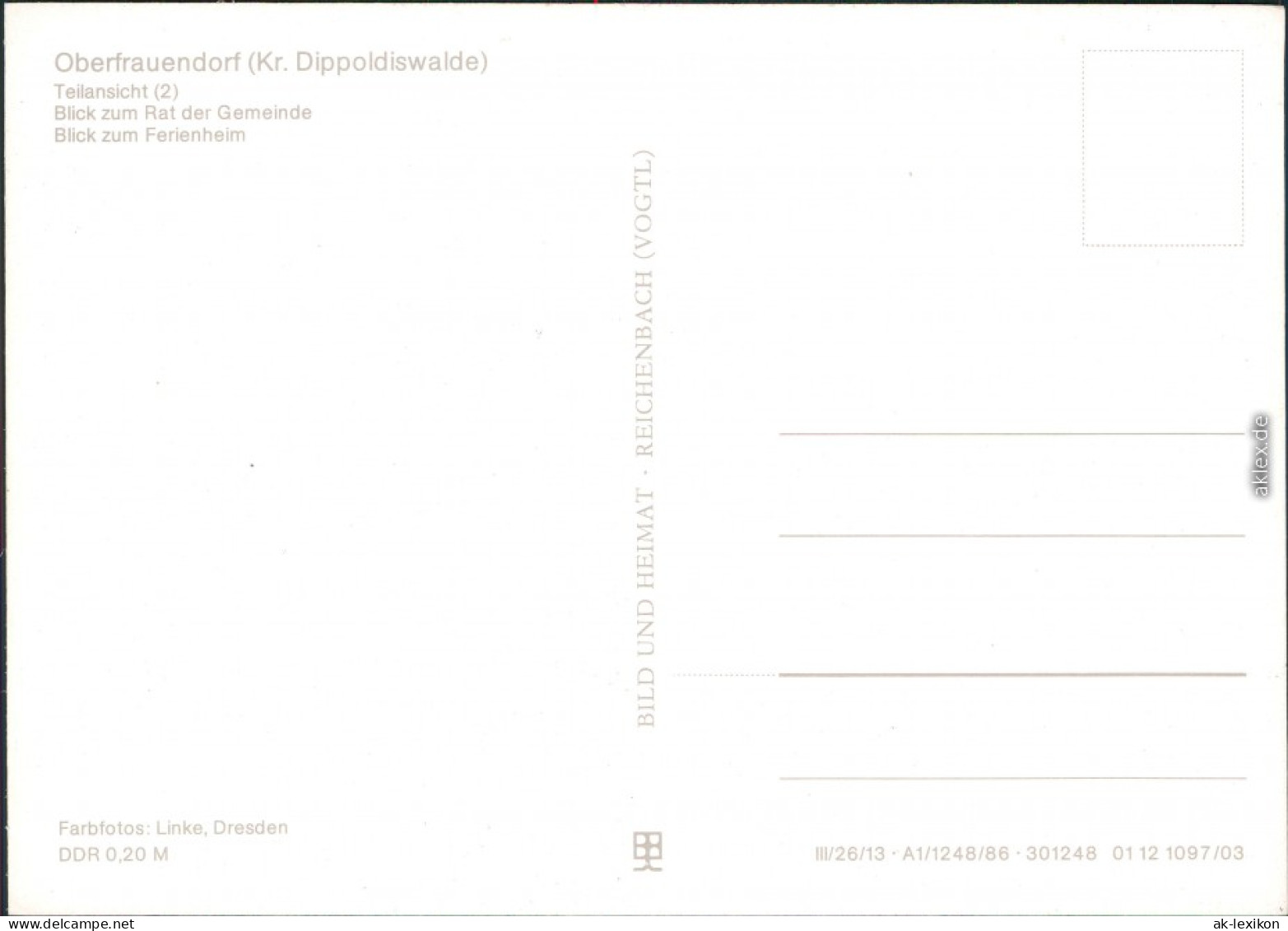 Oberfrauendorf Teilansicht, Rat Der Gemeinde, Ferienheim 1986 - Other & Unclassified