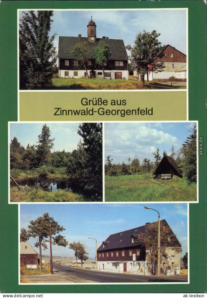 Zinnwald Georgenfeld-Altenberg (Erzgebirge)  HO-Gaststätte "Grenzsteinhof" 1987 - Altenberg