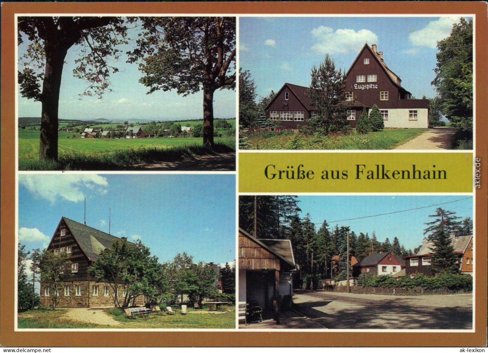 Falkenhain (Erzgebirge), Café Zugspitze, FDGB-Erholungsheim Falkenhorst 1987 - Sonstige & Ohne Zuordnung