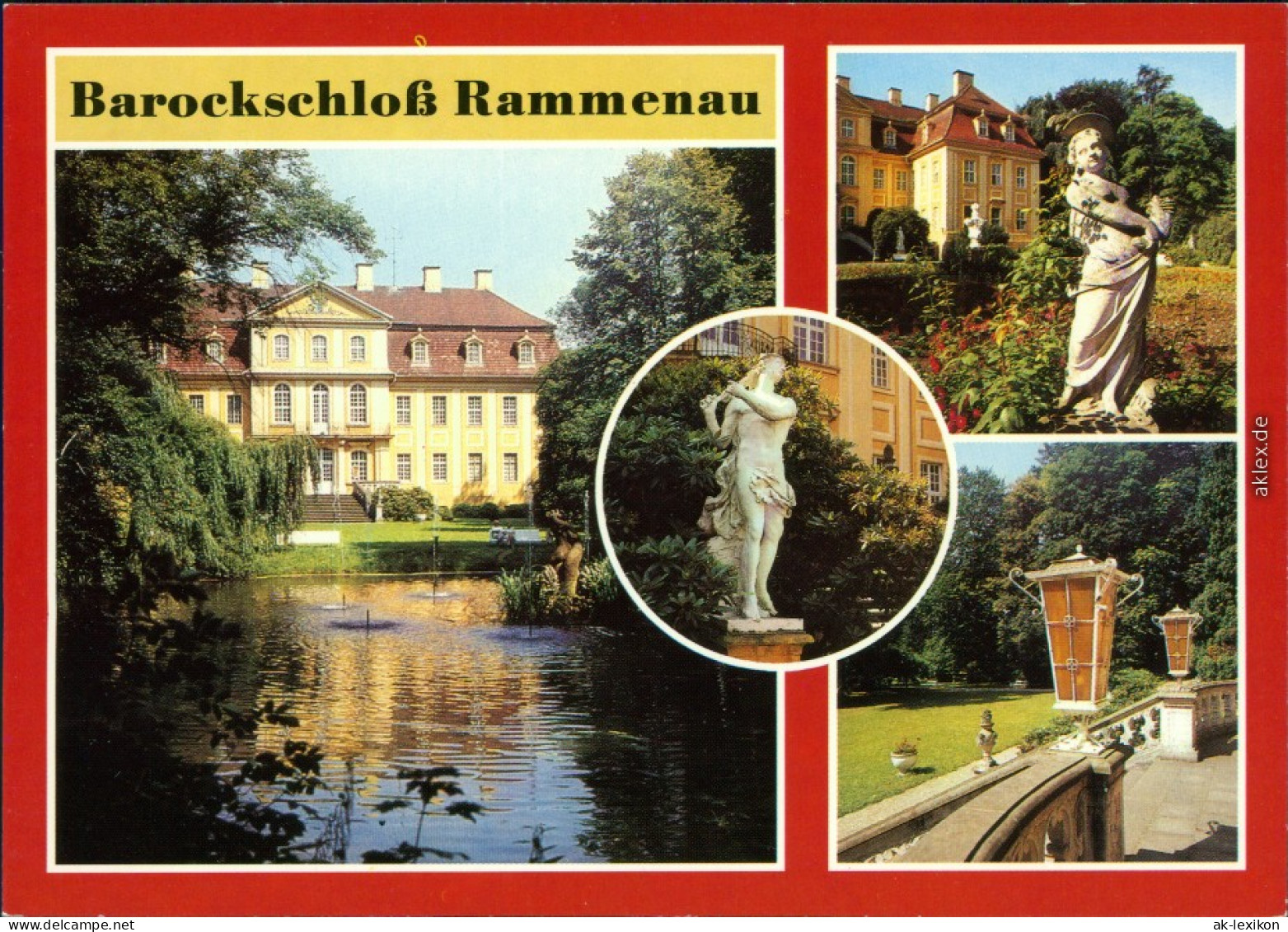 Rammenau-Bischofswerda Blick Auf Das Barockschloss Mit  1988 - Bischofswerda