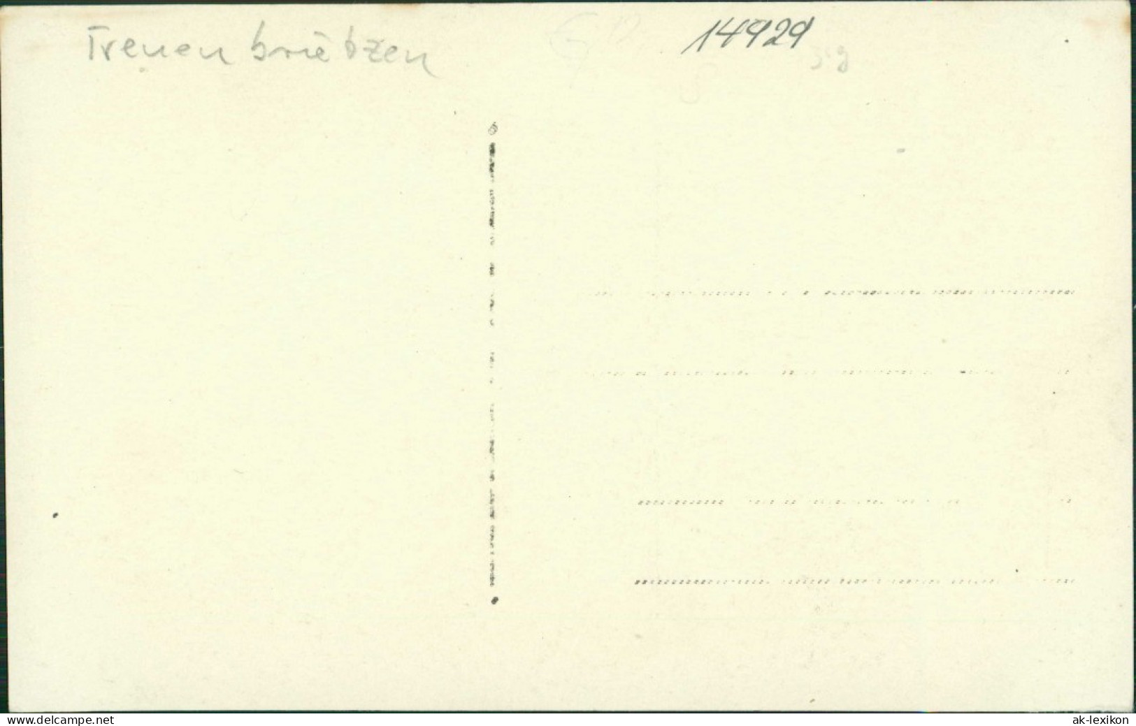 Ansichtskarte Treuenbrietzen Geschäft Wilhelm Desse 1928 - Treuenbrietzen