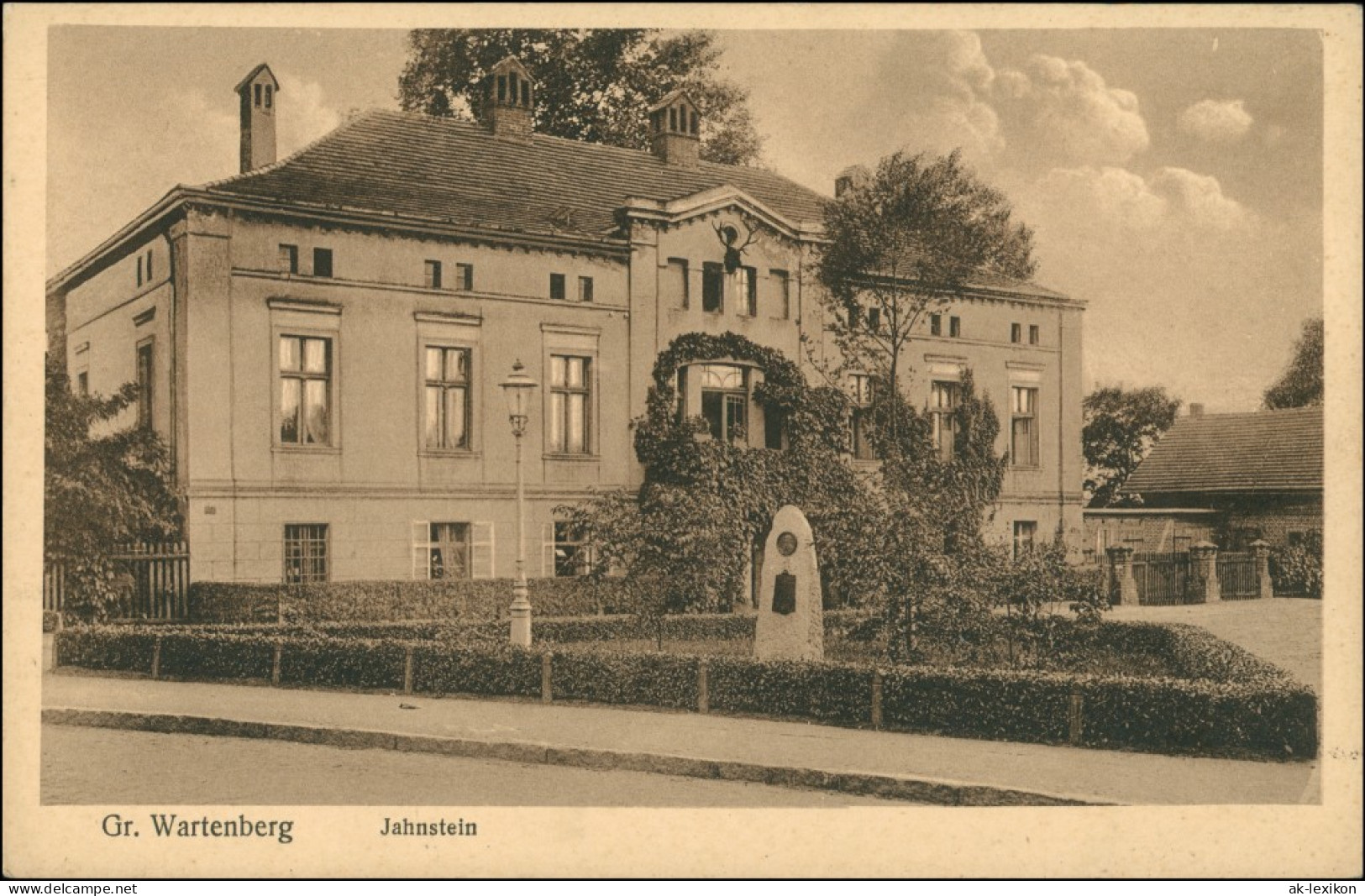 Postcard Groß Wartenberg Syców Jahnstein - Gebäude 1922 - Schlesien