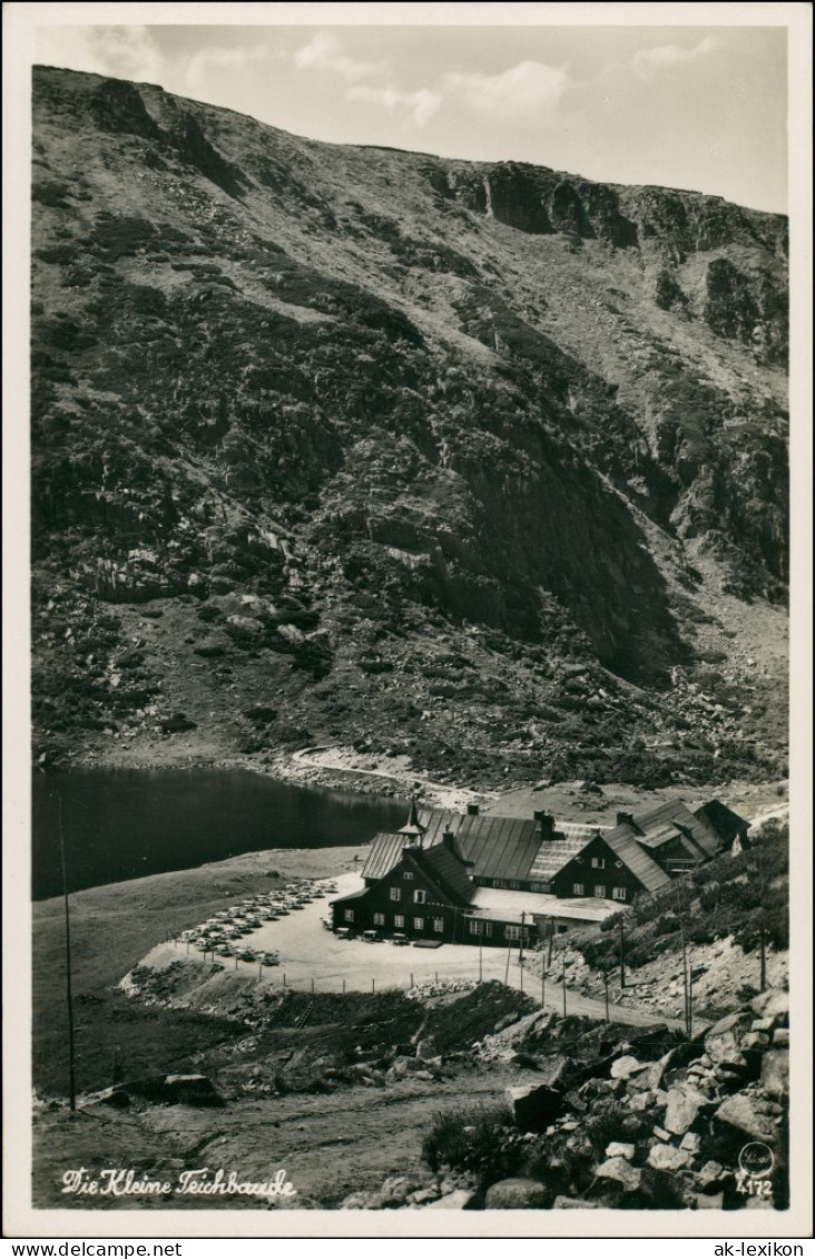 Brückenberg-Krummhübel Karpacz Górny Karpacz Teichbaude - Foto AK 1936 - Schlesien