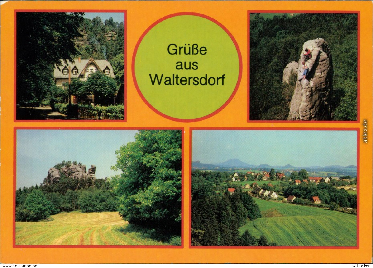 Waltersdorf-Großschönau Waltersdorfer Mühle Im Polenztal, Kletterer Am   1986 - Grossschoenau (Sachsen)