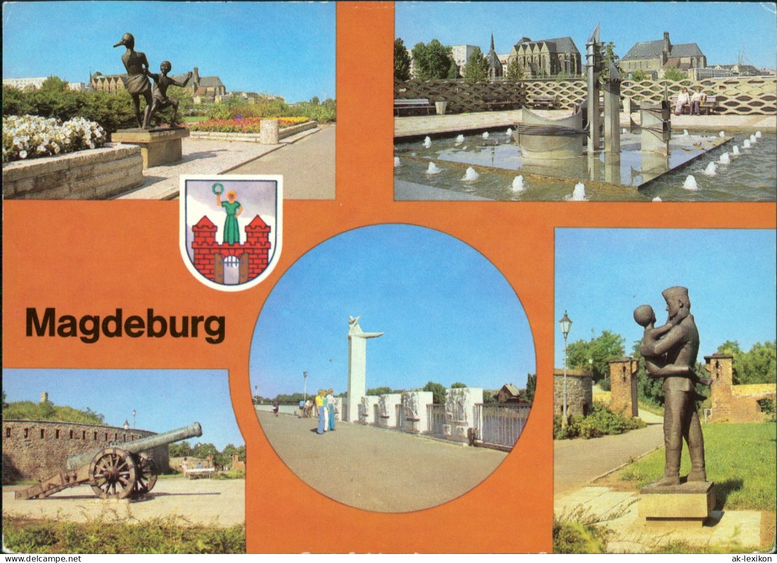 Ansichtskarte Magdeburg Promenade Der Völkerfreundschaft 1980 - Autres & Non Classés