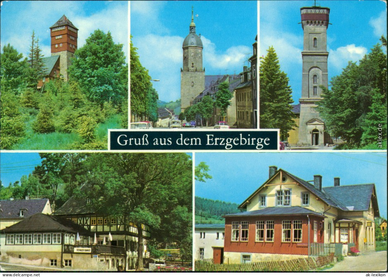 Annaberg-Buchholz Bärenstein - Berghaus, Annaberg - St. Annen-Kirche,   1977 - Baerenstein